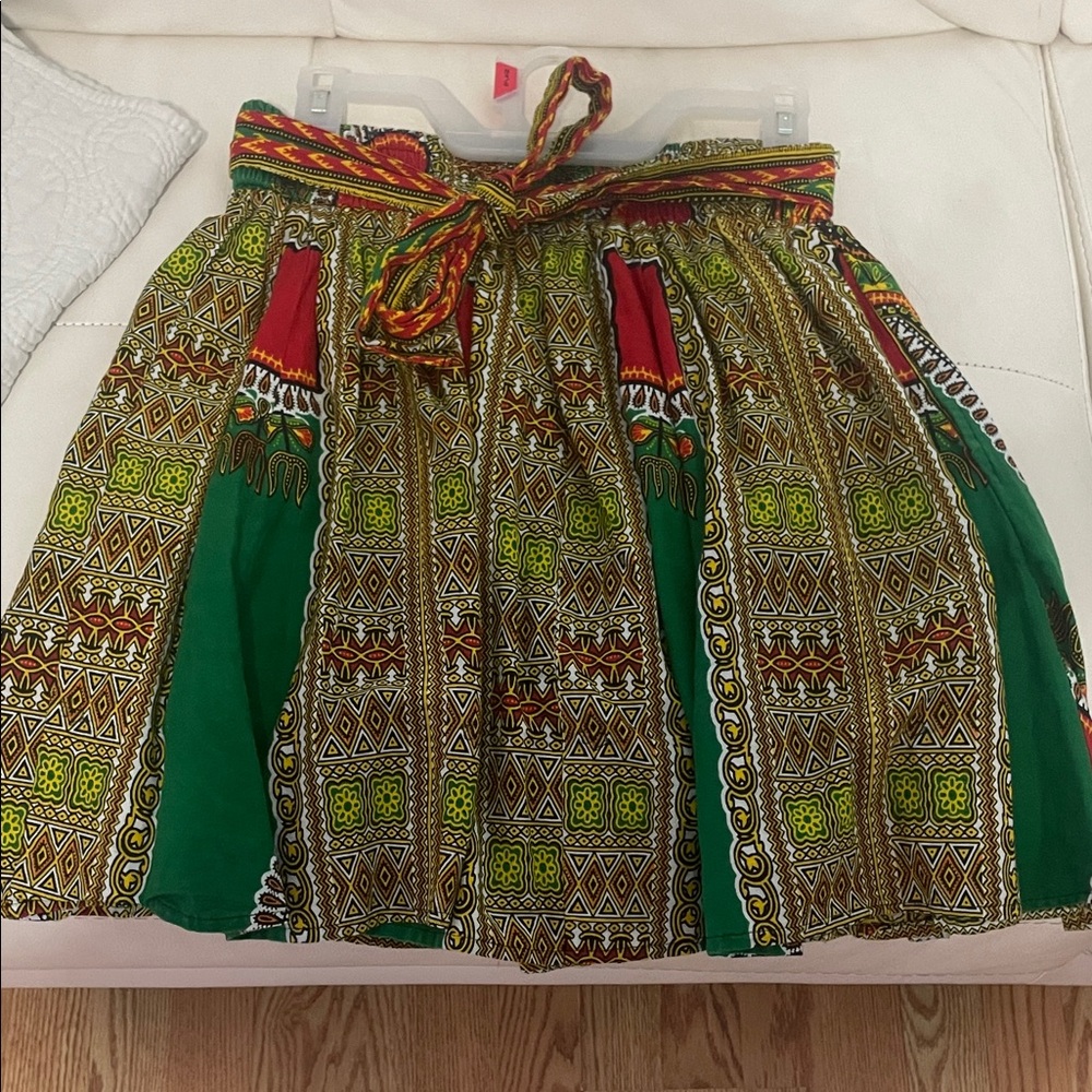 Colorful Patterned Women's Skirt